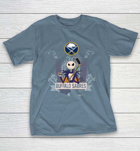 NHL Buffalo Sabres Hockey Jack Skellington Halloween T-Shirt 6