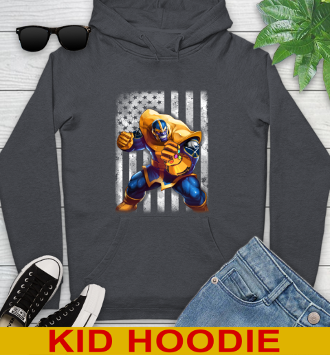 NHL Hockey Buffalo Sabres Thanos Marvel American Flag Shirt Youth Hoodie 9
