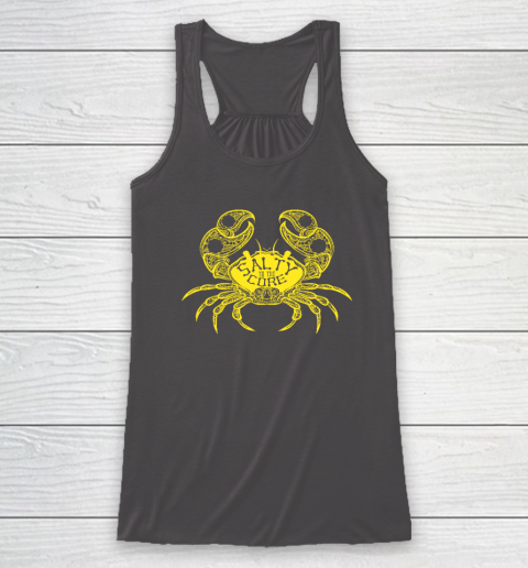 Salty To The Core Crab Racerback Tank 6
