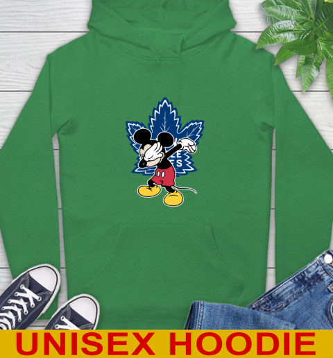 Toronto Maple Leafs NHL Hockey Dabbing Mickey Disney Sports Hoodie 8