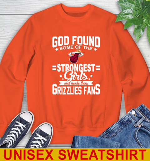 Memphis Grizzlies NBA Basketball God Found Some Of The Strongest Girls Adoring Fans Sweatshirt 3
