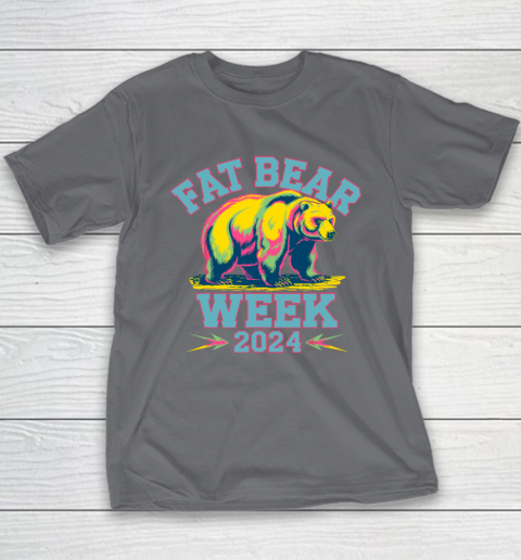 Fat Bear Week 2024 Grazer Animal Lover Alaska Katmai Nature Youth T-Shirt 5