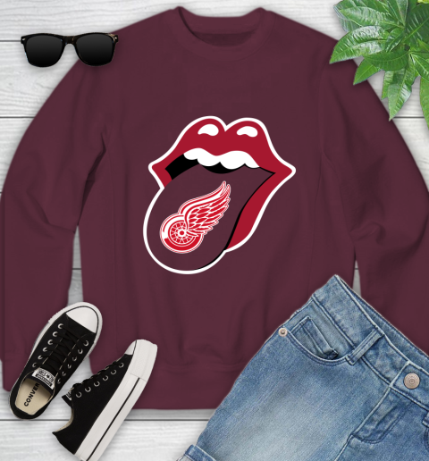 Detroit Red Wings NHL Hockey Lips I Root For My Team Adoring Fan 119