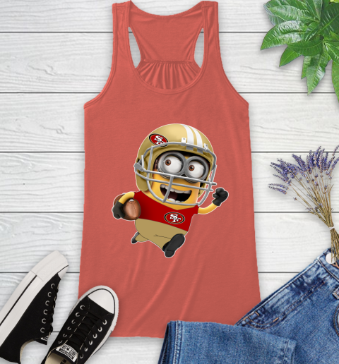 NFL San Francisco 49ers Minions Disney Football Sports Racerback Tank 4