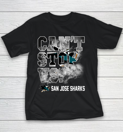 NHL San Jose Sharks Hockey Can't Stop Vs Youth T-Shirt