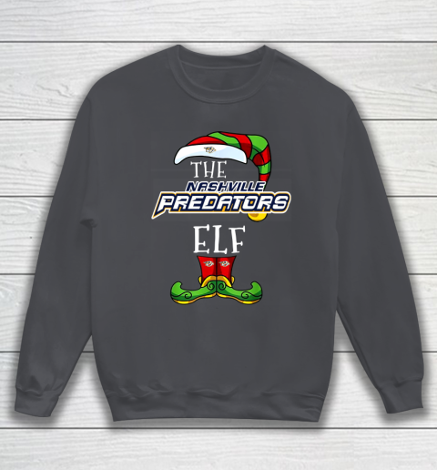Nashville Predators Christmas ELF Funny NHL Sweatshirt 4