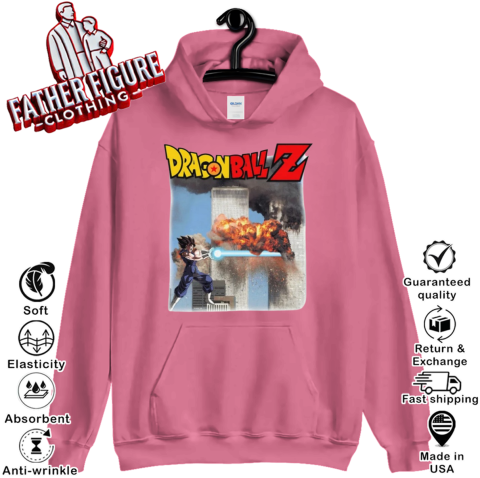 lzz7 dragon ball z hoodie 23 front safety pink