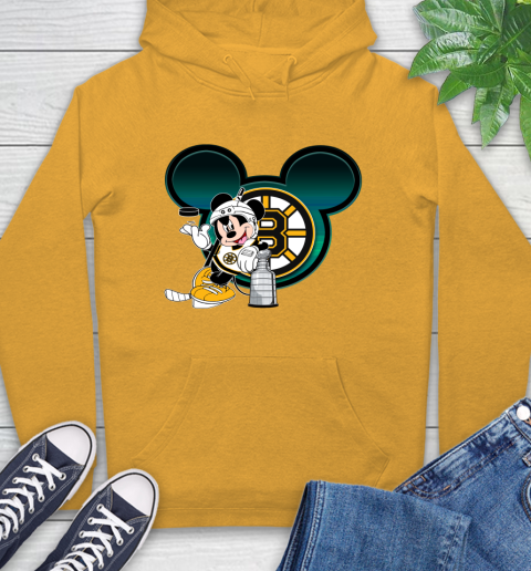 NHL Boston Bruins Stanley Cup Mickey Mouse Disney Hockey T Shirt Hoodie 3