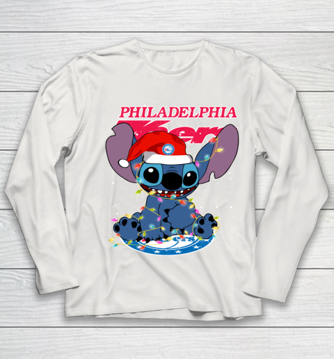 Philadelphia 76ers NBA noel stitch Basketball Christmas Youth Long Sleeve 8