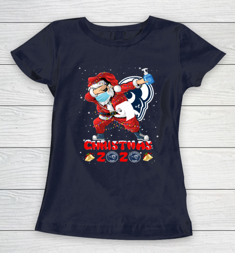 Los Angeles Rams Funny Santa Claus Dabbing Christmas 2020 NFL Women's T-Shirt 2