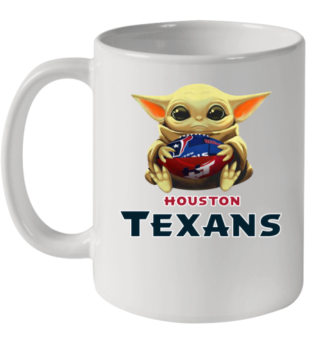 NFL Football Houston Texans Baby Yoda Star Wars Shirt Ceramic Mug 11oz