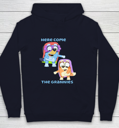 Blueys Shirt Here Come The Grannies Youth Hoodie 2