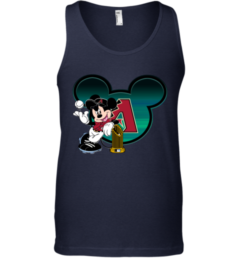 MLB Arizona Diamondbacks The Commissioner's Trophy Mickey Mouse Disney Baseball T Shirt o3Q503R5qXW unisex tank 17 95 151514 front navy