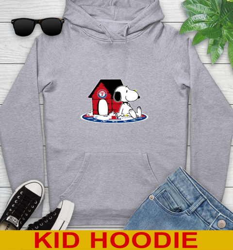 MLB Baseball Texas Rangers Snoopy The Peanuts Movie Shirt Youth Hoodie 6