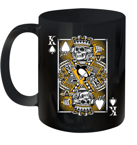 Pittsburgh Penguins NHL Hockey The King Of Spades Death Cards Shirt Ceramic Mug 11oz