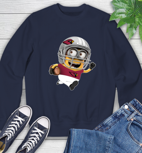 NFL Arizona Cardinals Minions Disney Football Sports Sweatshirt 3