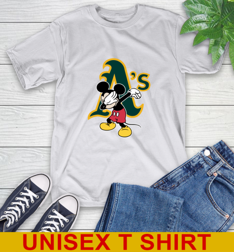 Oakland Athletics MLB Baseball Dabbing Mickey Disney Sports T-Shirt 12