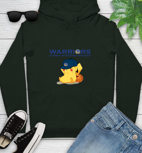 NBA Pikachu Basketball Sports Golden State Warriors Youth Hoodie 13