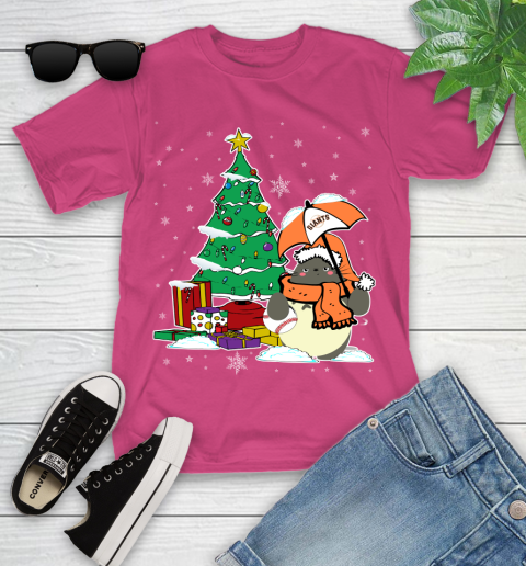 San Francisco Giants MLB Baseball Cute Tonari No Totoro Christmas Sports Youth T-Shirt 11