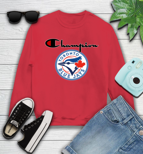 MLB Baseball Toronto Blue Jays Champion Shirt Youth Sweatshirt 5