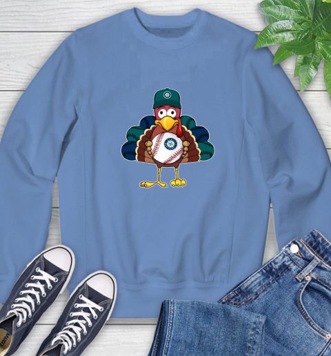 Seattle Mariners Turkey thanksgiving Sweatshirt 11