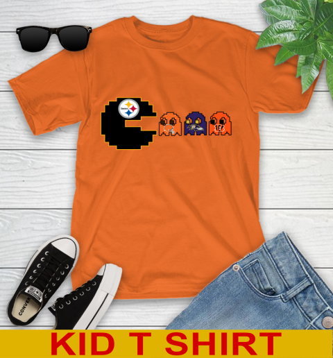 Pittsburgh Steelers NFL Football Pac Man Champion Youth T-Shirt 7