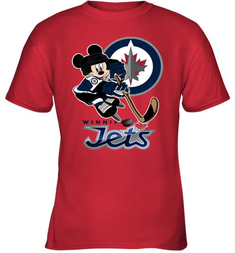 NHL Winnipeg Jets Mickey Mouse Disney Hockey T Shirt - Rookbrand