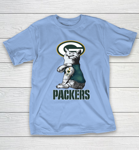 NFL Football My Cat Loves Green Bay Packers T-Shirt 10