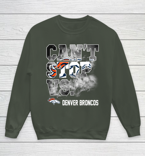 NFL Denver Broncos Can't Stop Vs Youth Sweatshirt 9 NFL Denver Broncos Can't Stop Vs Youth Sweatshirt - Image 9