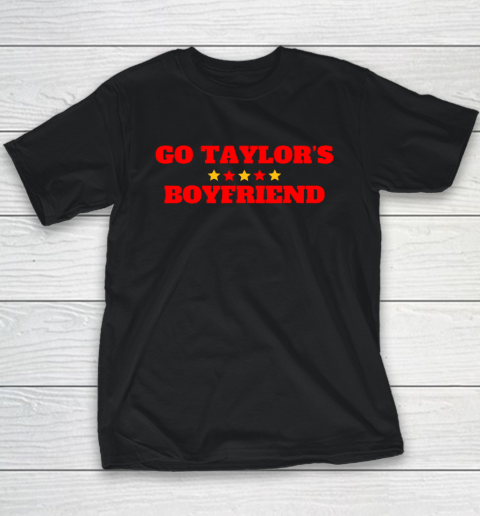Go Taylor's Boyfriend Football Fan Youth T-Shirt
