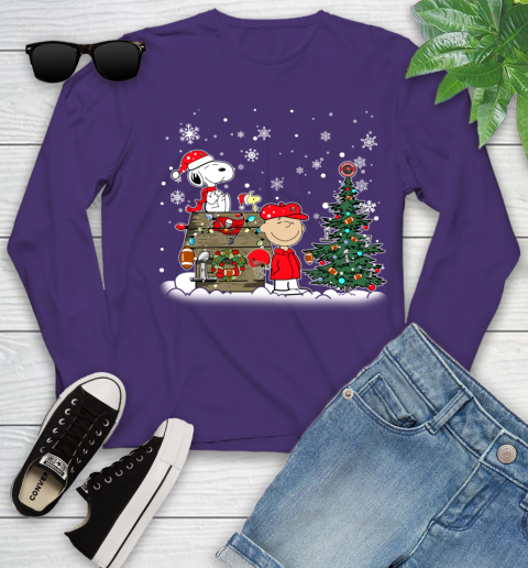 NFL Tampa Bay Buccaneers Snoopy Charlie Brown Christmas Football Super Bowl Sports Youth Long Sleeve 4