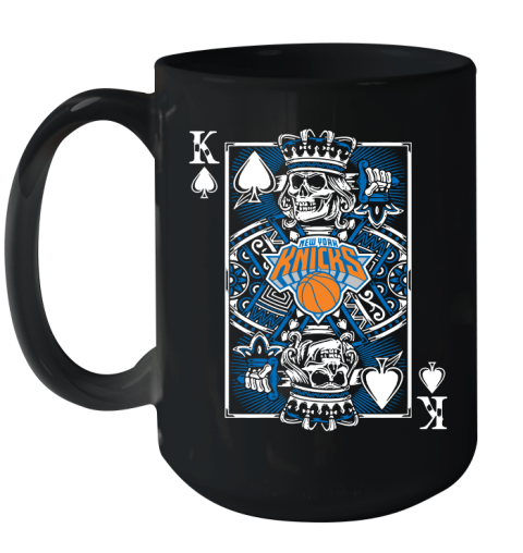 New York Knicks NBA Basketball The King Of Spades Death Cards Shirt Ceramic Mug 15oz