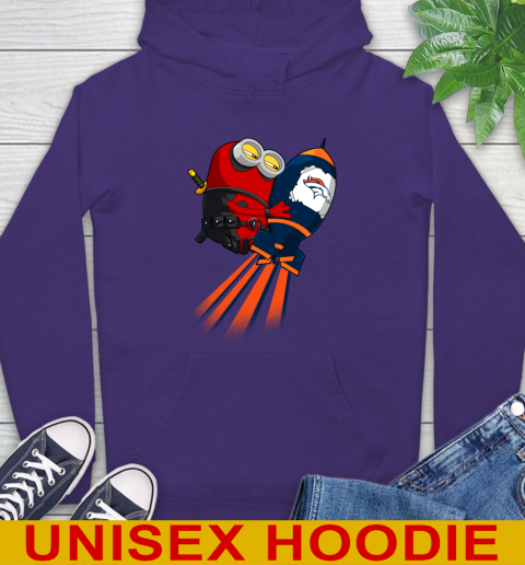NFL Football Denver Broncos Deadpool Minion Marvel Shirt Hoodie 5