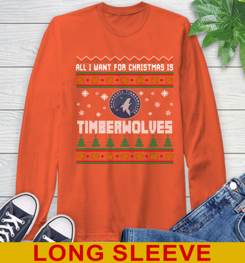 NBA Basketball All I Want For Christmas Is Minnesota Timberwolves 58
