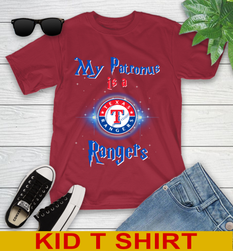 MLB Baseball Harry Potter My Patronus Is A Texas Rangers Youth T-Shirt 12