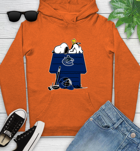 Vancouver Canucks NHL Hockey Snoopy Woodstock The Peanuts Movie Youth Hoodie 5