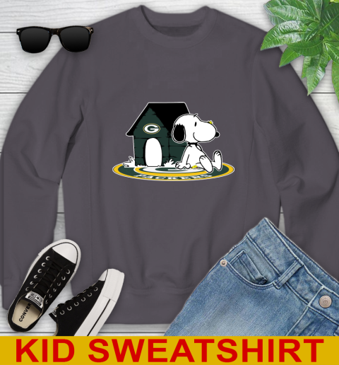 NFL Football Green Bay Packers Snoopy The Peanuts Movie Shirt Youth Sweatshirt 6