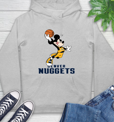 NBA Basketball Denver Nuggets Cheerful Mickey Mouse Shirt Hoodie 6