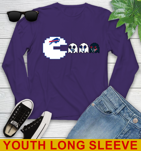 Buffalo Bills NFL Football Pac Man Champion Youth Long Sleeve 5