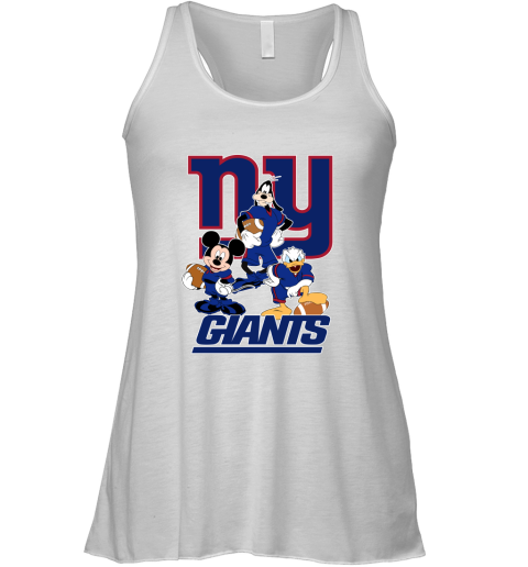 Mickey Donald Goofy The Three New York Giants Football Racerback Tank