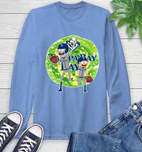 MLB Tampa Bay Rays Rick And Morty Baseball Sports Long Sleeve T-Shirt 11