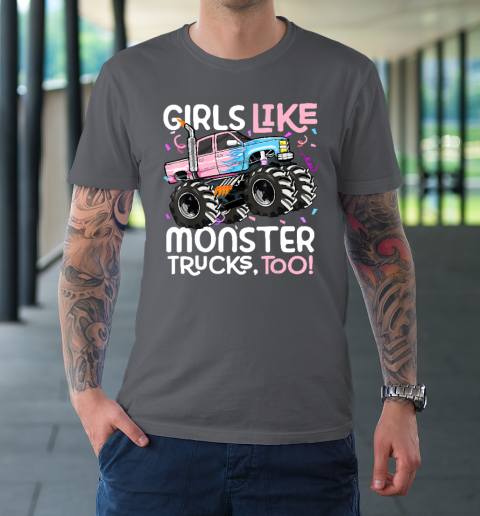 Cute Monster Truck Girls Like Monster Trucks Too T-Shirt 14