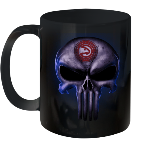 Atlanta Hawks NBA Basketball Punisher Skull Sports Ceramic Mug 11oz