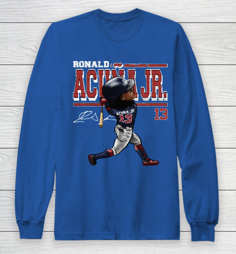Ronald Acuna Jr Cartoon Long Sleeve T-Shirt 6