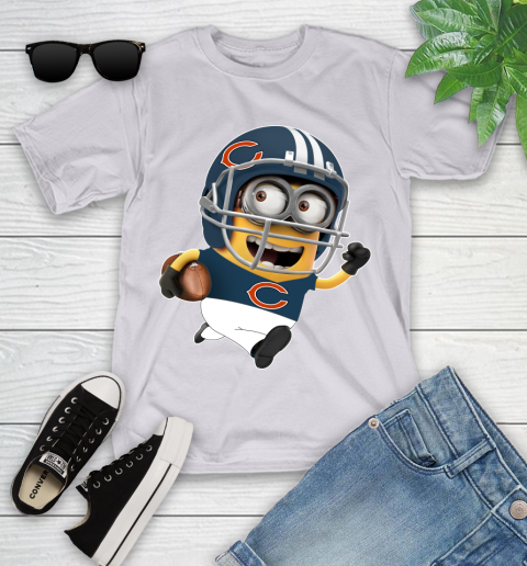 NFL Chicago Bears Minions Disney Football Sports Youth T-Shirt 4