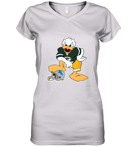 You Cannot Win Against The Donald Green Bay Packers NFL Women's V-Neck T-Shirt