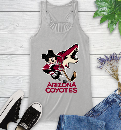 NHL Arizona Coyotes Mickey Mouse Disney Hockey T Shirt Racerback Tank