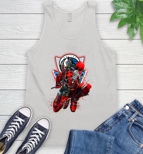 NBA Deadpool Marvel Comics Sports Basketball Dallas Mavericks Tank Top