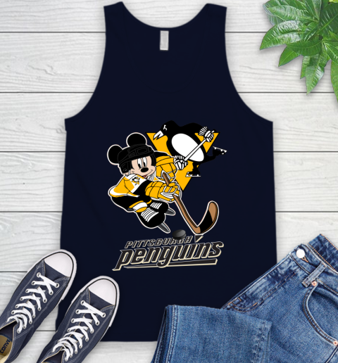 NHL Pittsburgh Penguins Mickey Mouse Disney Hockey T Shirt Tank Top 3