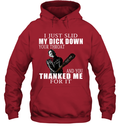 egns i just slid my dick down your throat the walking dead shirts hoodie 23 front red